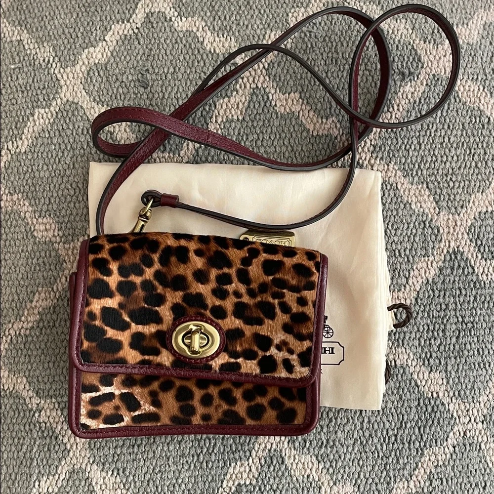 COACH Pony Hair & Leather Crossbody Bag
